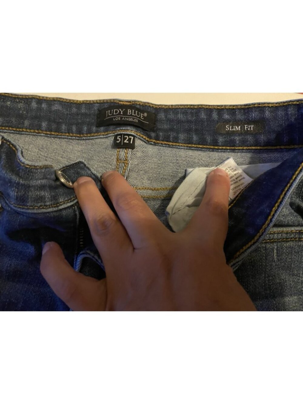 Judy Blue Slim Fit Jeans Size 5/27 - Picture 2 of 4
